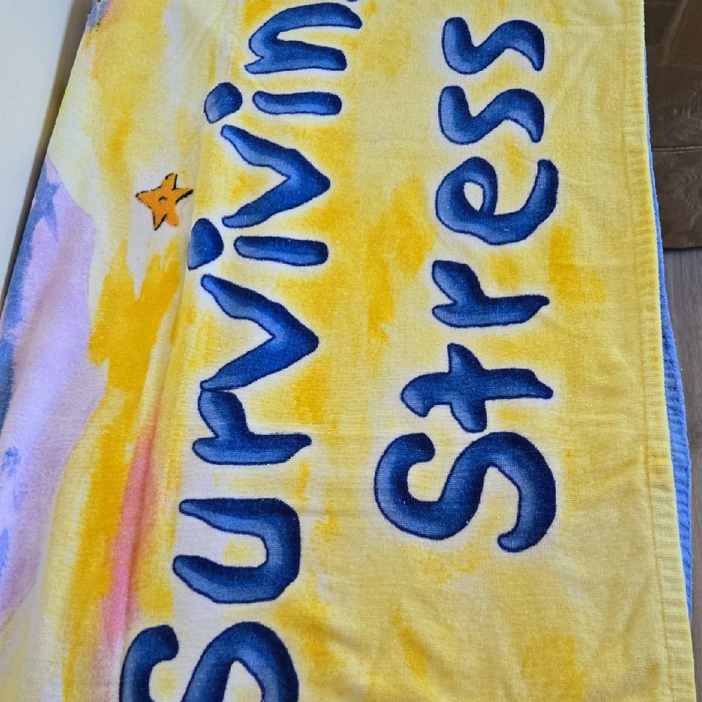 Survivin Stress And Surf Utility Surf Board 2 Beach Towels